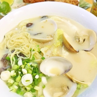 ☆★蛤ラーメン♪豆乳仕立て★☆